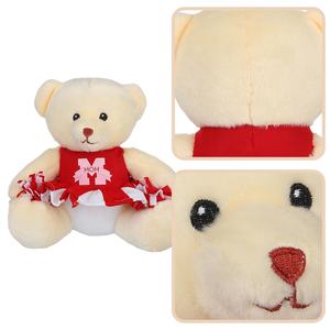 <span class=keywords><strong>Ours</strong></span> <span class=keywords><strong>de</strong></span> pom-pom girl en peluche cadeaux promotionnels avec logo personnalisé ourson <span class=keywords><strong>de</strong></span> pom-pom girl à pompons - Product Image 4