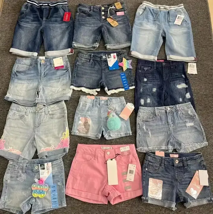 Apparel Stock Boys Jean Shorts Kids Jeans Denim Short Hot Pants Teens Girls Shorts Jeans