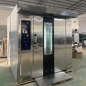 Full Automatic Commercial Bread Rotary Oven 16 Trays Price Bakery Equipment Rotary Oven Gas For Cake And Pastry For Sale