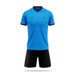 Uniforme de árbitro de fábrica, ropa deportiva de fútbol, camiseta de práctica de fútbol de entrenamiento juvenil con logotipo impreso personalizado de secado rápido - Product Image 1