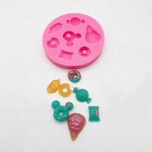 B0005 Mini sucettes, <span class=keywords><strong>bonbons</strong></span>, formes de crème glacée Silicone sans danger pour la confiserie gâteau moule <span class=keywords><strong>bonbons</strong></span> chocolat Fondant Sugarcraft - Product Image 5