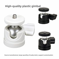 Mini support sphérique compact en plastique à faible centre de gravité pour diffusion en direct avec rotule à vis 1/4 pouce – Fabriqué en Chine