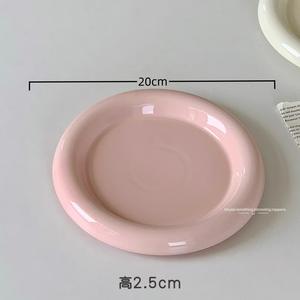 مستدير-أواني طعام غربية ذات حواف سميكة-أدوات مائدة مبتكرة من الستيك-أواني المطبخ الرئيسية - Product Image 4