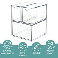 Plateau de table basse en acrylique avec poignée pour rangement de maquillage, tiroir et coiffeuse de salle de bain - Vente en gros usine