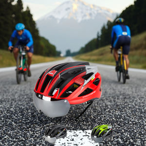 <span class=keywords><strong>Casco</strong></span> de <span class=keywords><strong>bicicleta</strong></span> personalizado con lente magnética <span class=keywords><strong>Casco</strong></span> de <span class=keywords><strong>bicicleta</strong></span> inteligente de seguridad en molde para montar - Product Image 4