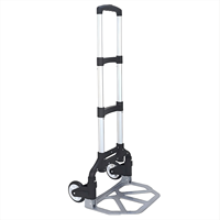 Carretilla de Mano de Aleación de Aluminio de Dos Ruedas, Compacta y Portátil