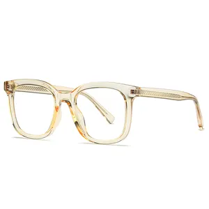 Transparent Yellow Optical Glasses Frame Computer Anti Blue Light Glasses 2023 Unisex Eye Glasses