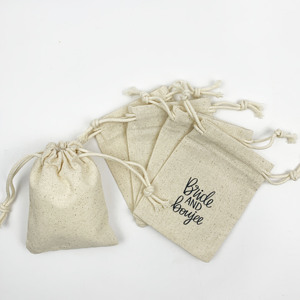 New Arrival Mini Custom Logo Jewelry Pouch <b>Bag</b> Cosmetic <b>Drawstring</b> <b>Make</b> <b>up</b> <b>Bag</b> Muslin Cotton Draw String <b>Bag</b> - Product Image 4