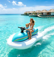 Bateau à moteur gonflable électrique directement de l'usine, bateau rapide à moteur, bateau à jet, PVC, sports nautiques, adultes, haute vitesse, motorisé