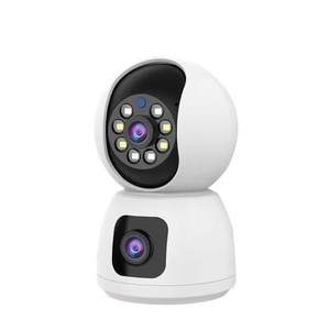 Hot Sell Dual Lens 2.4G Security <strong>Camera</strong> 1080P Wireless Wifi Indoor <strong>Camera</strong> with 2 <strong>Way</strong> <strong>Talk</strong> Plug in Home Baby Pet <strong>Camera</strong> - Product Image 1