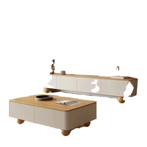Console <span class=keywords><strong>TV</strong></span> murale de luxe pour économiser de l'espace dans le salon, bancs <span class=keywords><strong>TV</strong></span> flottants, console multimédia suspendue avec deux tiroirs - Product Image 3