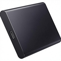Cocok untuk SSD Portabel T5 1 TB USB 3.2 540MB/s, Enkripsi Perangkat Keras AES256, Plug and Play untuk Desktop Windows 7/10/11