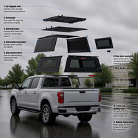 Capot de camionnette en alliage d'aluminium noir, rigide, sur mesure, léger et robuste pour F150 2021+/RAM 1500 2019+ 5.5FT 601L-800L