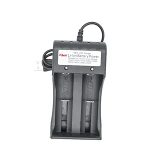 2pcs 18650 rechargeable battery charger