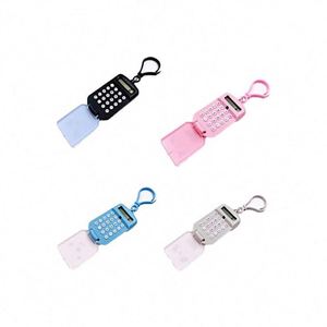 Calculatrice de poche scientifique pour enfants - Plastique multicolore, double alimentation solaire et pile bouton, affichage 8 chiffres, logo personnalisable - Product Image 1