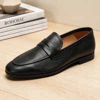 Mocassins en cuir véritable pour hommes – Chaussures confortables, légères et antidérapantes pour le bureau et le quotidien