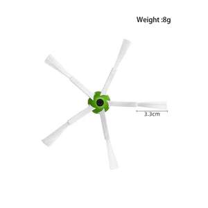 Reemplazo de cepillo de borde giratorio lateral de 5 brazos apto para iRobots Roombas I & <span class=keywords><strong>E</strong></span> Series i7 i7 + E5 E6 E7 accesorios de aspiradora robótica - Product Image 5