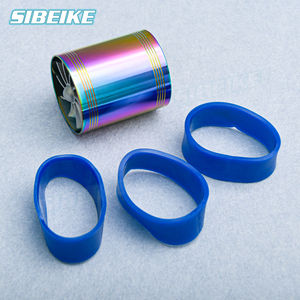 JDM車ターボ充電器ダブルエアフィルターインテークファン燃料ガスセーバーキットネオクロム燃料オイルセーバーファンエアインテークホース付き65-74mm - Product Image 2