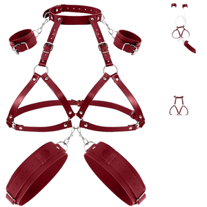 BDSM רתמת עור לנשים צוואר ירך חזה ריריריסון מיטה סקסית לזוגות ארוגה ירך ירך - Product Image 1