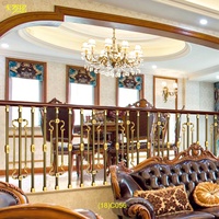 Système de balustrade d'escalier en laiton d'intérieur nouvellement conçu