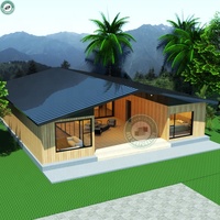 150qm 4-Zimmer Container-Villa mit Holzverkleidung und Satteldach als Wohnhaus für Familien in Kroatien