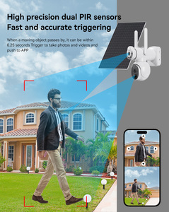 EseeCloud-Caméra de surveillance extérieure 4G, 6MP, vision nocturne PIR, système de carte SIM sans fil, WIFI PTZ, caméra de sécurité solaire - Product Image 6