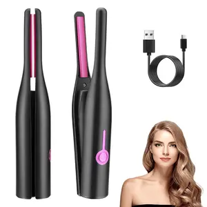 2024 New Straight Hair curling Both wet and dry 4-in-1 Hot brush Mini wireless portability Hair straightener