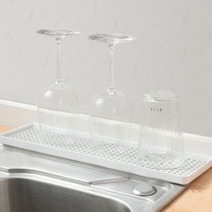 Plastic Drainboard Kitchen Sink Tray Household Bathroom Draining Board Bowl Cup <b>Dish</b> Drying <b>Rack</b> Mat Pad Food Tea Plate - Product Image 6