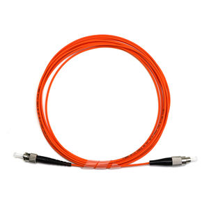 สายไฟเบอร์ออปติกเบอร์ออปติก FTTH 1ม. 62.5 ST UPC Simplex 3.0มม. LSZH สายแพทช์ใยแก้วนำแสงสีส้ม FC UPC สำหรับการสื่อสาร5g - Product Image 1