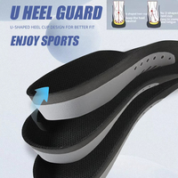 Semelles orthopédiques pour baskets, soutien de la voûte plantaire, gel EVA TPR, absorption des chocs, confort, sport, course à pied, pieds plats, hommes, femmes, 2 pièces