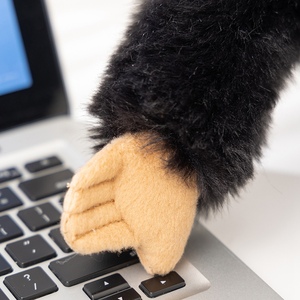 ตุ๊กตาอุรังอุตังและกอริลลาสีดำนุ่มพิเศษเหมือนจริง ของเล่นตุ๊กตาลิง บรรเทาความเครียด ของขวัญ - Product Image 4