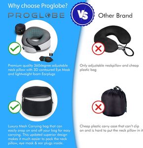 Custom Logo Portable Washable Soft U-shaped <b>Memory</b> <b>Foam</b> Car & Camping Travel Pillow for Neck Support - Product Image 2