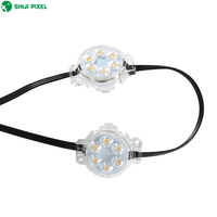SHIJI  Projecteur LED RGB 40 mm 24 V IP66 étanche pour extérieur, éclairage décoratif ponctuel pour aménagement paysager