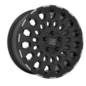 CERCHI IN LEGA 99 VAN 6.5x16 5x160 ET 60 NOIR MAT LÈVRE POLI - Product Image 1