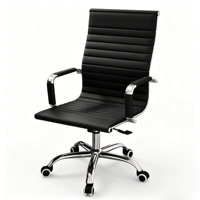 Chaise de bureau en cuir à dossier haut tout-en-un, style exécutif, pour conférence, réunion, formation, prix d'usine OEM