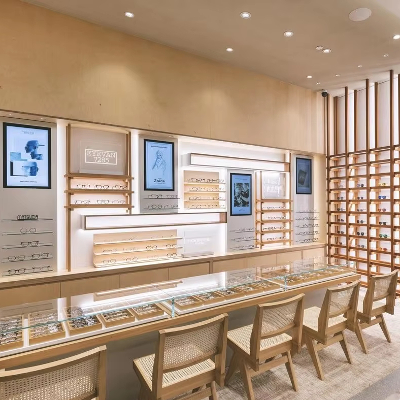 Modern Optical Glasses Display Cabinet for