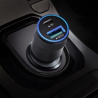 Chargeur de voiture électrique de haute qualité 38W PD QC3.0 double port de charge rapide ignifuge