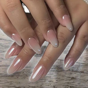 Esclusivo 24 pezzi con punta francese trasparente con stampa <span class=keywords><strong>per</strong></span> <span class=keywords><strong>unghie</strong></span> in materiale ABS a marchio privato Set di chiodi finti quadrati <span class=keywords><strong>per</strong></span> un posto speciale - Product Image 2