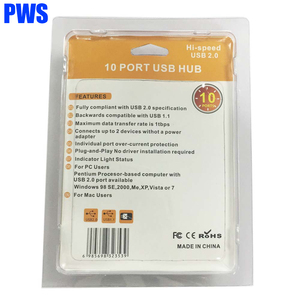 USB 2.0 Hub 11 cổng USB2.0 để USB2.0 * 10 + DC * 1 Adapter vòng hình dạng đa cổng PC máy tính xách tay phụ kiện máy tính 11 cổng USB HUB - Product Image 5