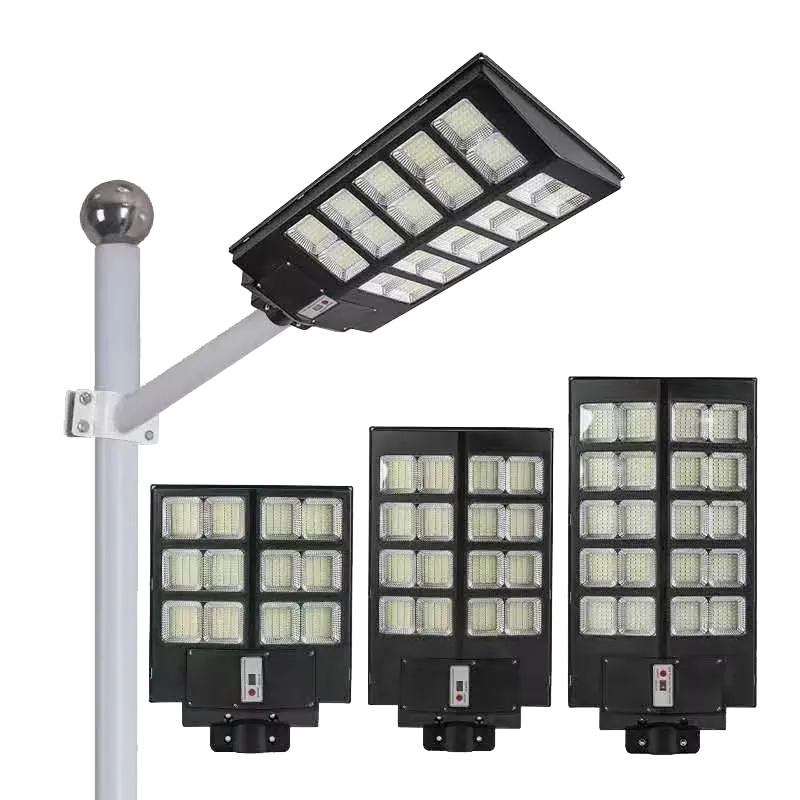 Đèn Đường Năng Lượng Mặt Trời 300W 400W 500W Pin Ngoài Trời Dung Lượng Lớn 800 Đèn Led Tất Cả Trong Một Đèn Đường Led Năng Lượng Mặt Trời