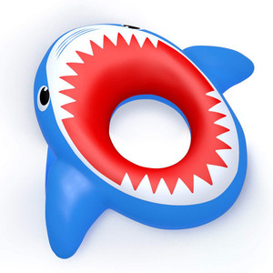Flotador Inflable de Tiburón de 140 cm, PVC Reforzado, Flotador Novedoso para Niños y Adultos, Deportes Acuáticos - Product Image 1