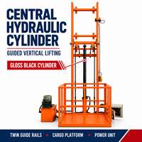 Plateforme élévatrice hydraulique certifiée CE (2T/5T) avec système anti-chute à chaîne, hauteur de levage 3m, table de 0,8m, montage sur axe personnalisé