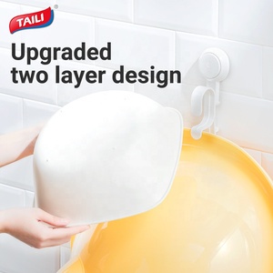 Multifunzione in plastica trasparente ventosa ventosa ganci a parete lavabo e porta gancio da cucina per <span class=keywords><strong>bagno</strong></span> - Product Image 3