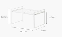 Meuble de rangement mobile de style japonais, étagère de rangement à plusieurs niveaux pour comptoir de cuisine, en acier au carbone, gain de place, de la marque Source Factory