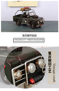 Promotion jouet de <span class=keywords><strong>voiture</strong></span> vintage moulé sous pression, modèle de voitures SUV véhicule tout-terrain - Product Image 6
