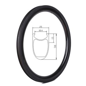 Venta caliente 507mm 25mm de ancho 38mm 24 pulgadas de fibra de carbono de BMX camino <span class=keywords><strong>Minivelo</strong></span> bicicleta Clincher llantas - Product Image 3