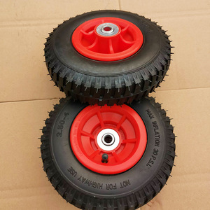 Pneumatic Tires 2.50-4 Rubber Silent Flatbed Tiger Wheels <b>Tool</b> <b>Cart</b> Casters - Product Image 2