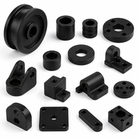 Pièces industrielles usinées sur mesure par CNC, fournisseur OEM, précision 0,005 mm, ISO 9001, rugosité de surface Ra 1,6 µm pour l'usinage du POM Delrin