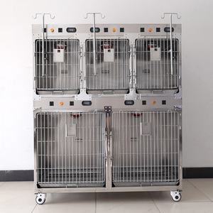 Lámpara calentada de acero inoxidable LIZE, jaula <span class=keywords><strong>veterinaria</strong></span> a la venta, casa transpirable para mascotas, Jaula de madera para conejos, jaulas para animales pequeños, 1 Uds. - Product Image 2