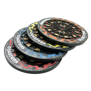 DINGZHUN Mini cible de fléchettes en PVC, accessoires décoratifs pour fléchettes, ensemble de <span class=keywords><strong>4</strong></span> pièces - Product Image 4